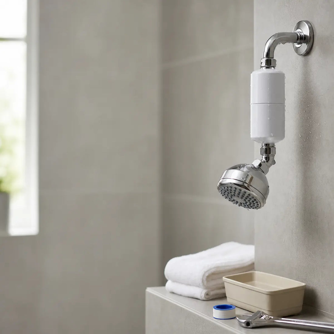 We Leak-Tested a Renter-Safe Shower Softener Install