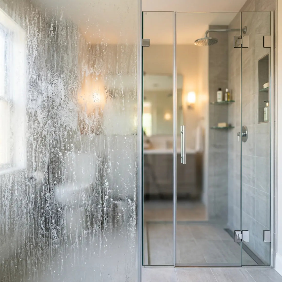 We Measured Why Shower Glass Stains Keep Returning