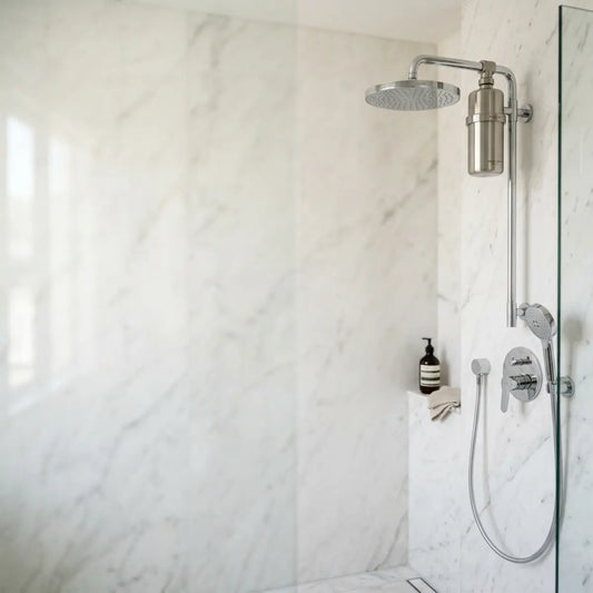 We Compared Renter Shower Softeners for Marble