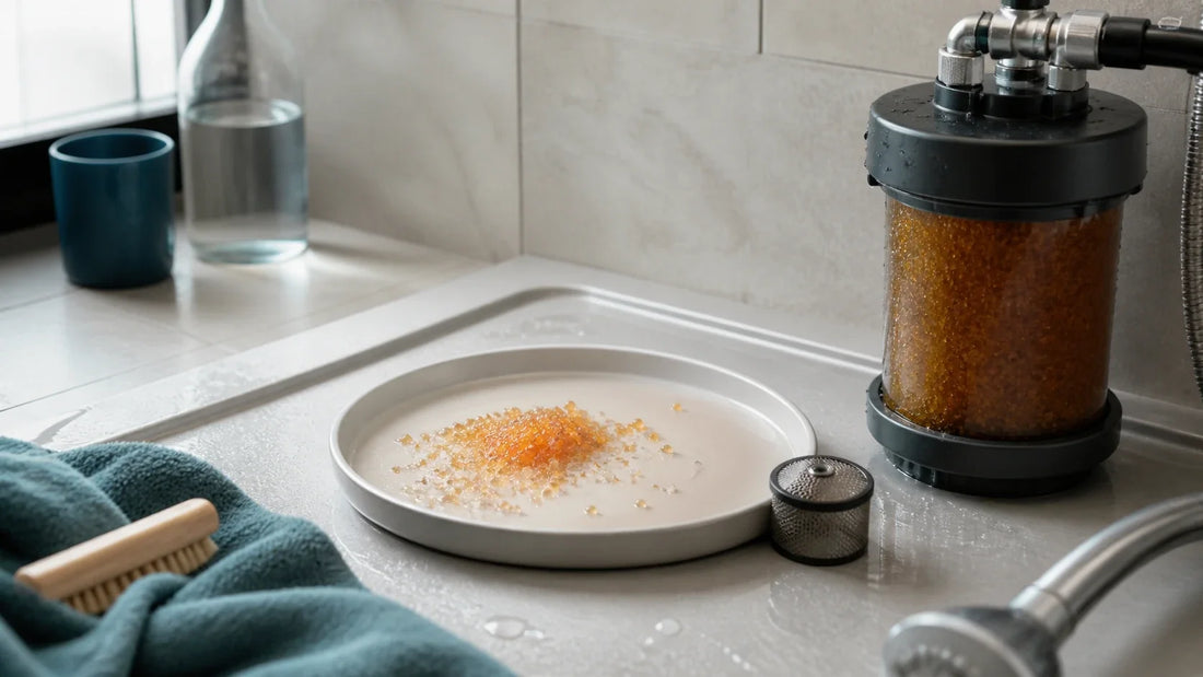 Resin Beads Coming Out of a Shower Softener: What to Do
