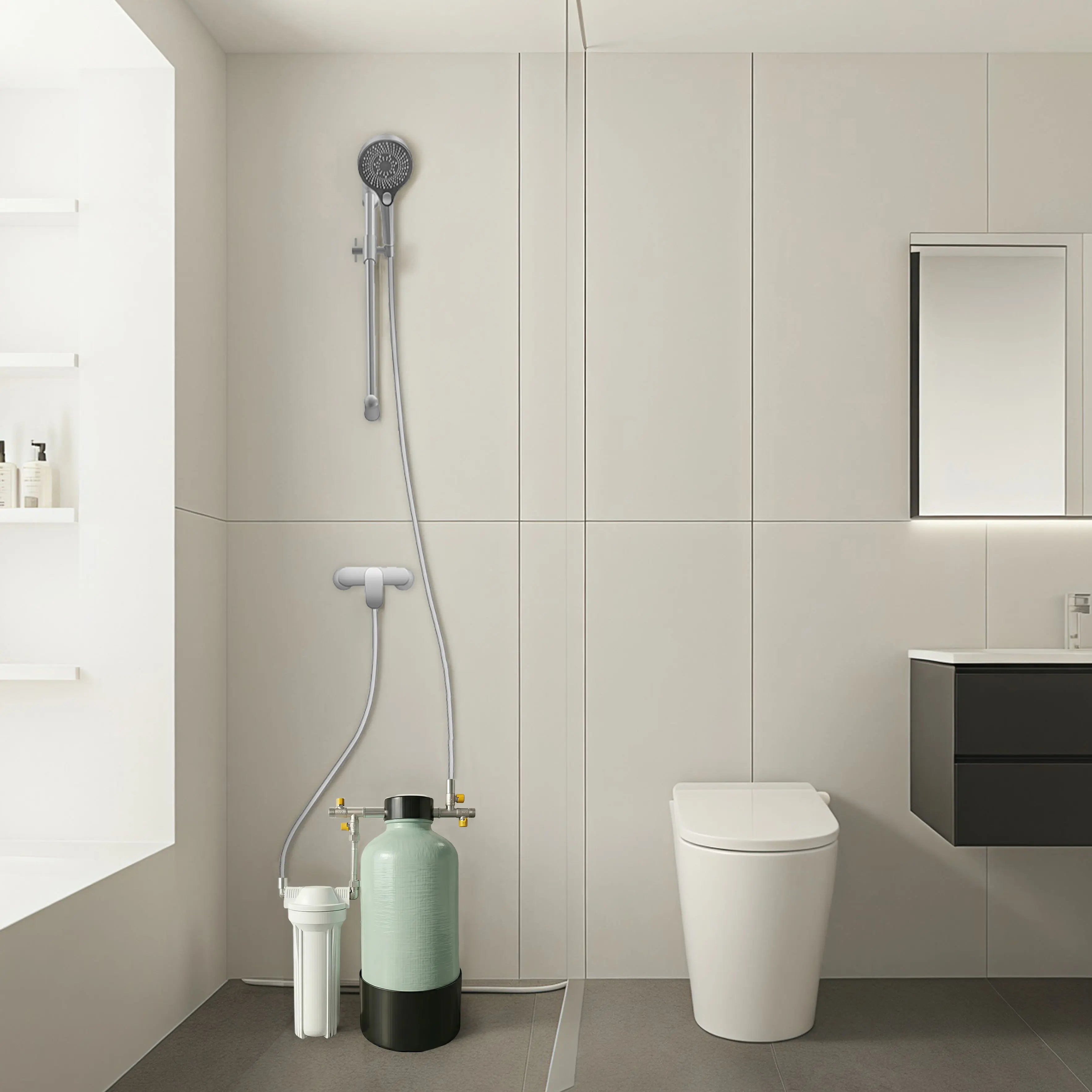 How the Shower Water Softener System Works – Soft Water Care