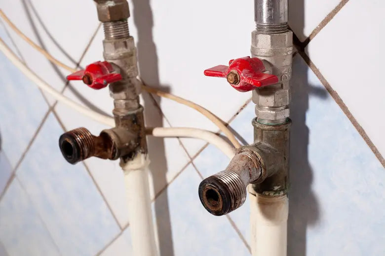 A rusty water pipe can contaminate your shower water, making a shower filter a necessity.