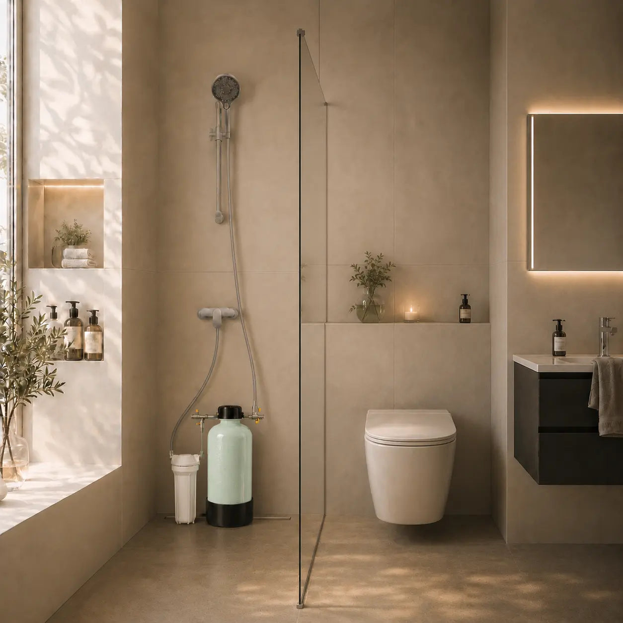 Shower Water Softener System for Hard Water