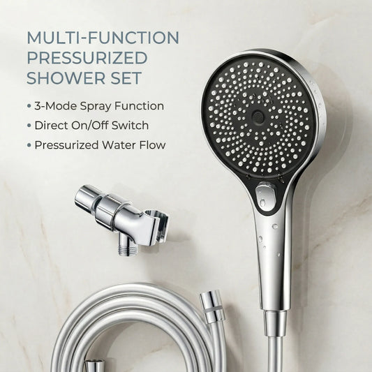 Multifunktionales Druckbetriebenes Handbrause-Set