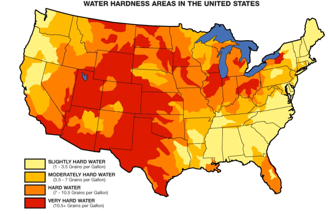 U.S. Water Hardness Map